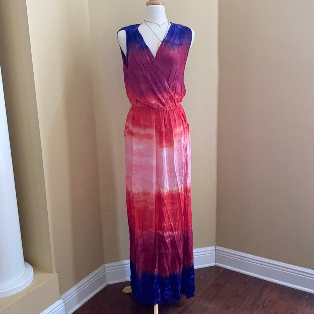 Maxi Dress, Tie Dye Effect, size L